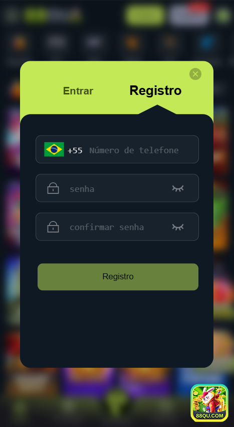 88qu.com - entrar em simples página de login